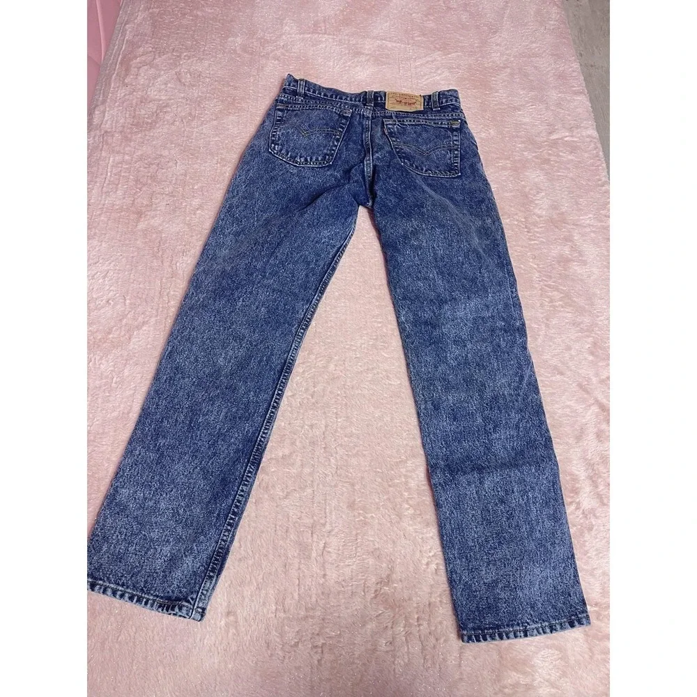 Vintage Levis Jeans Mens Blue Acid Wash‎ 506 Denim Made USA 32x32 bag 11